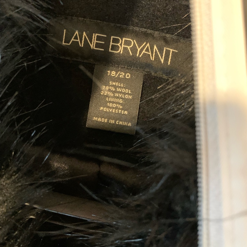 Lane Bryant Black Wool Blend Jacket